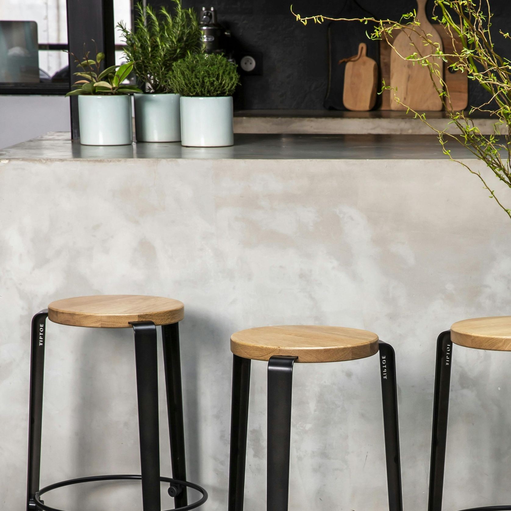 Lou Counter Stool - Oak gallery detail image