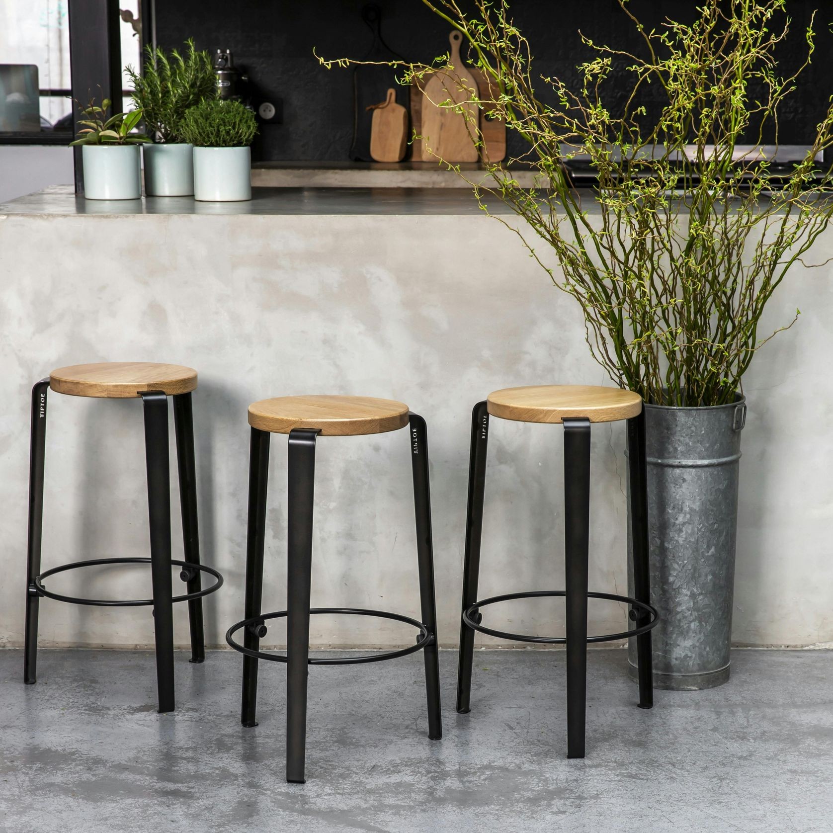 Lou Counter Stool - Oak gallery detail image