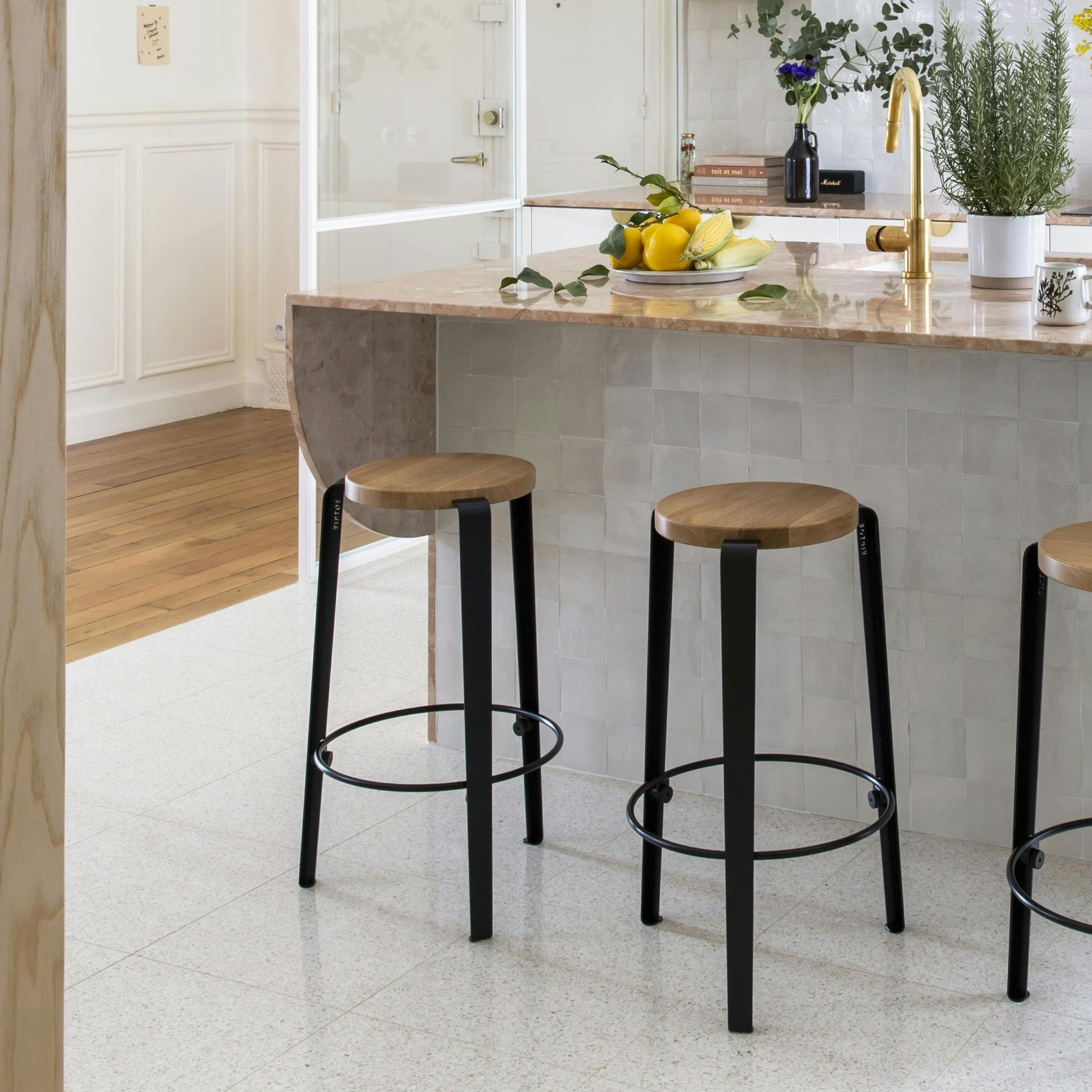 Lou Counter Stool - Oak gallery detail image