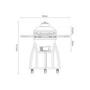 16-Inch Kamado Ceramic Charcoal Grill gallery detail image