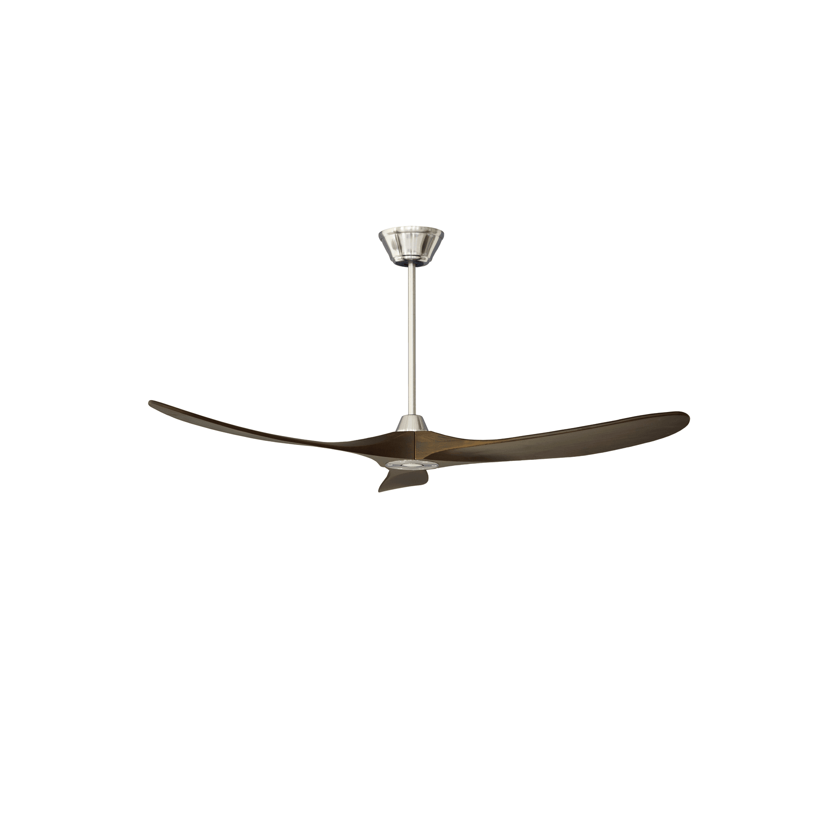 Milano SLIDER Ceiling Fan Junior Brushed Steel gallery detail image