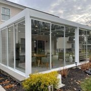 Tasman Freestanding Pergola Frame Glass Sliding Door gallery detail image