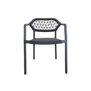 Sarah Outdoor Dining Chair - Charcoal gallery detail image