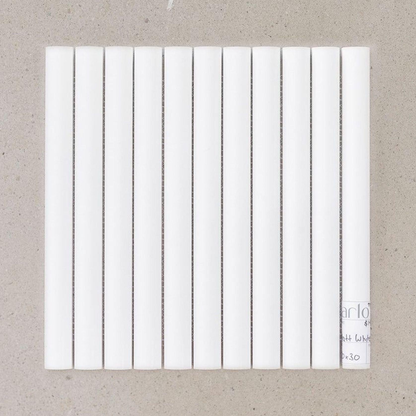 Matt White Flute Tile gallery detail image