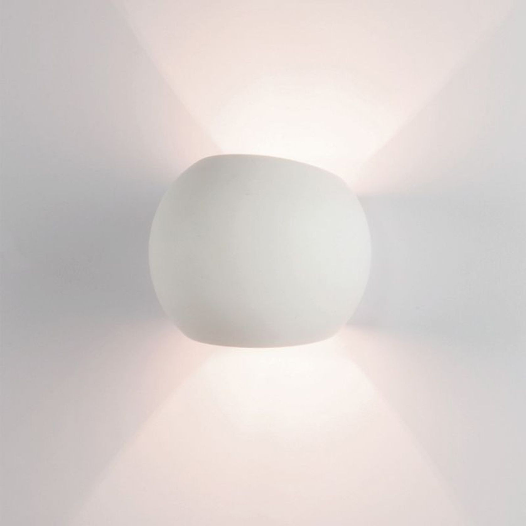 Olympia Sphere Gypsum Wall Light gallery detail image