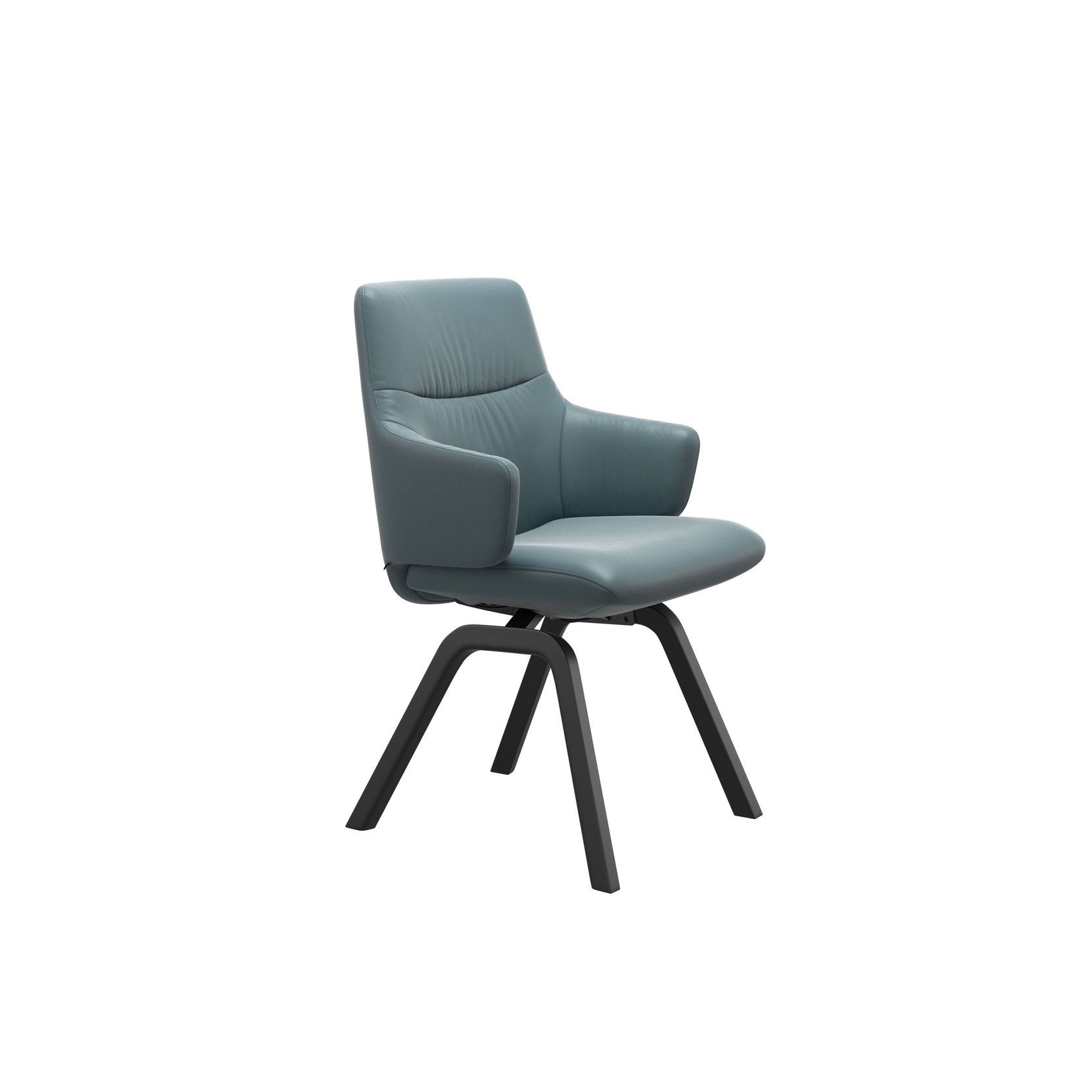 Stressless® Mint Low Back with Arms | Paloma Teal Blue gallery detail image