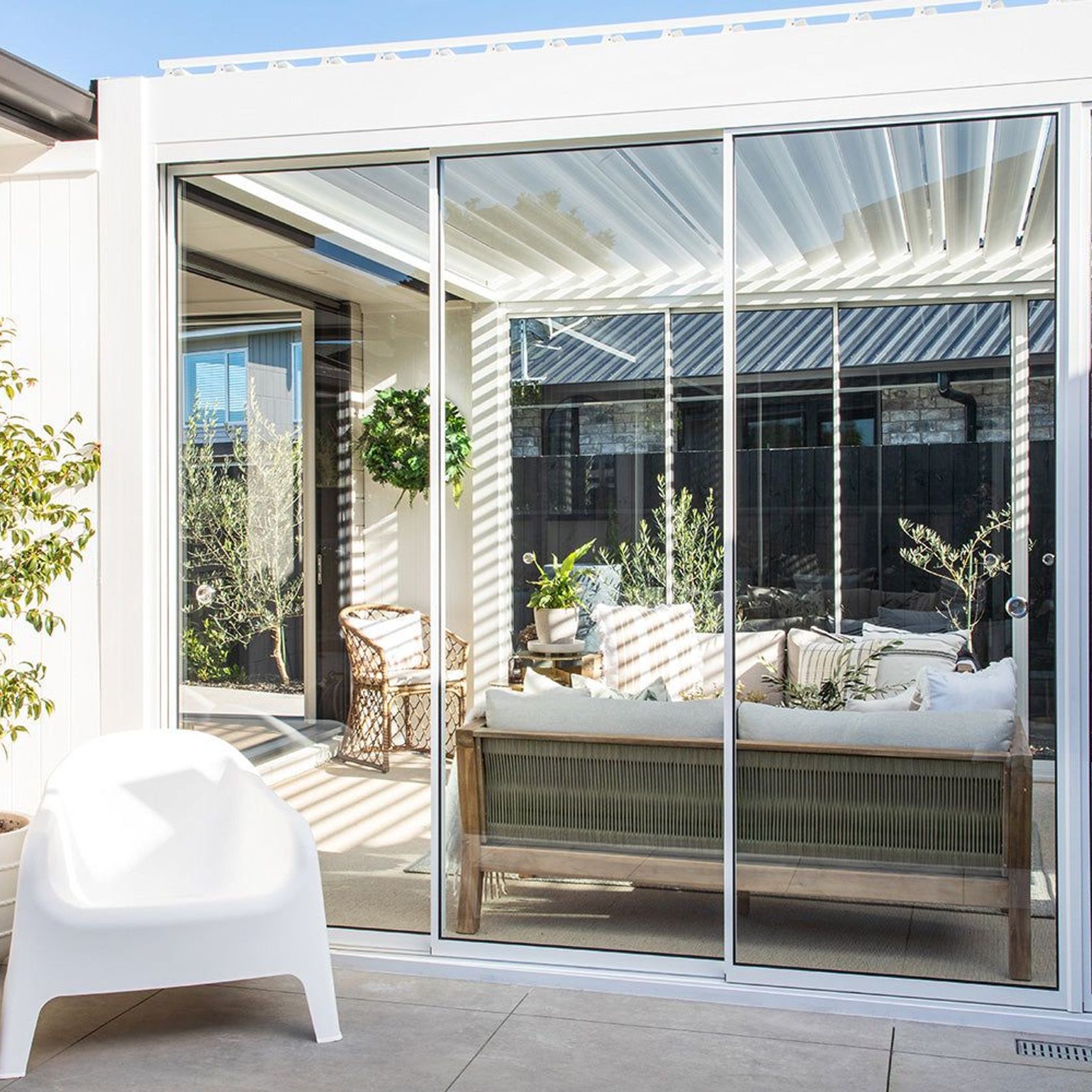 Glass Sliding Door For Tasman Freestanding Pergola gallery detail image