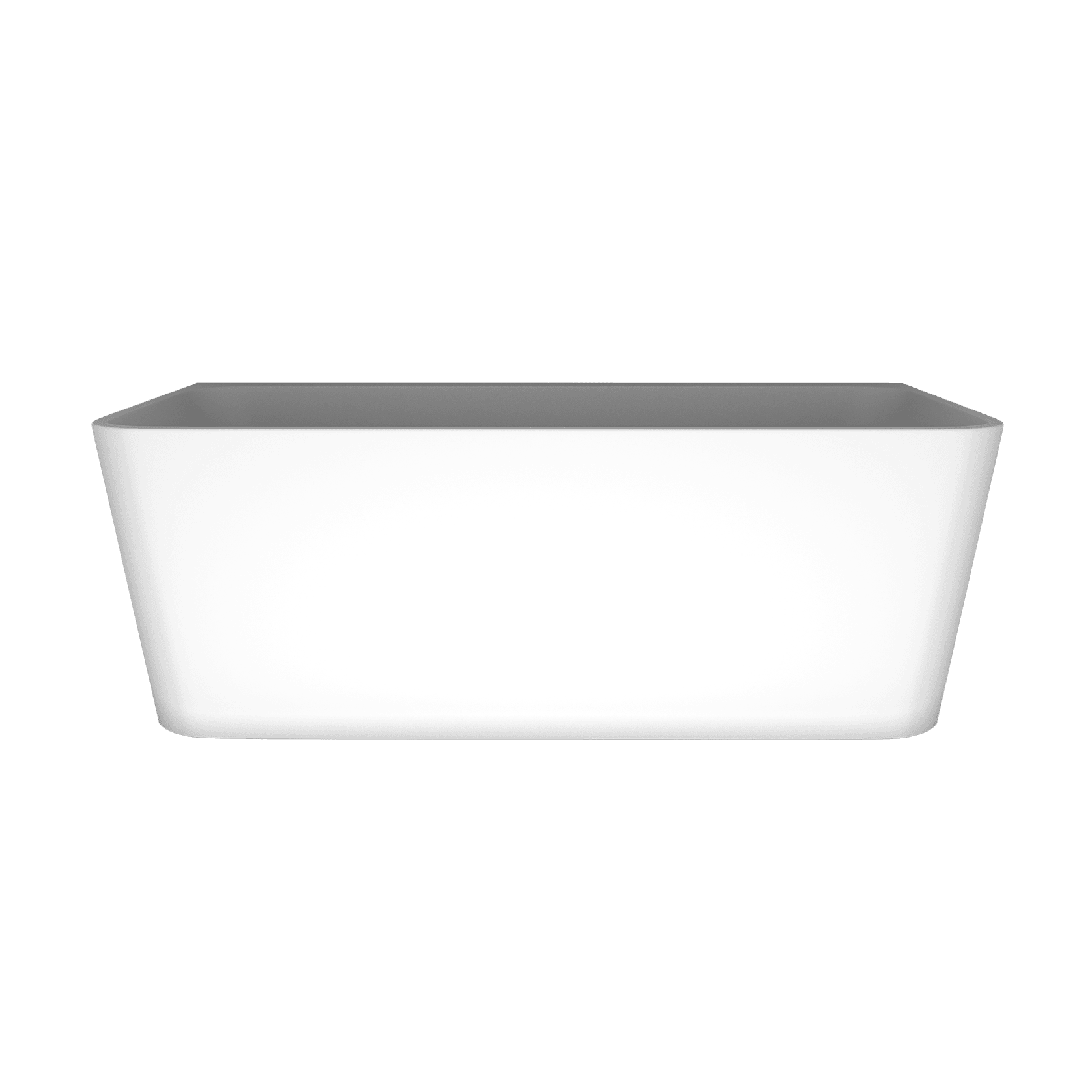 'The Smith' Bath 1700mm Back To Wall Matte White Acrylic gallery detail image