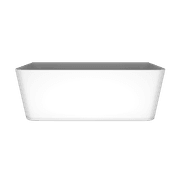 'The Smith' Bath 1700mm Back To Wall Matte White Acrylic gallery detail image