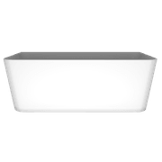 'The Smith' Bath 1700mm Back To Wall Matte White Acrylic gallery detail image