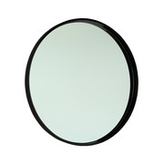 850mm Matte Black Round Mirror gallery detail image
