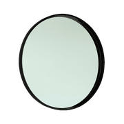 850mm Matte Black Round Mirror gallery detail image