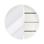 Kzoao 900mm Round White Mirror Cabinet gallery detail image