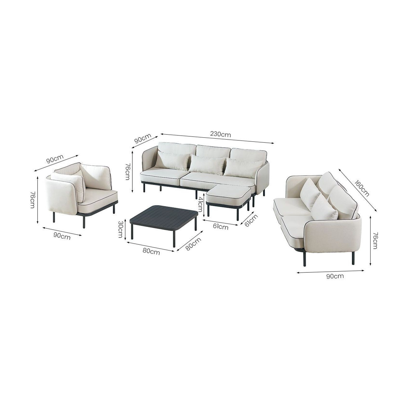Crane Outdoor Sofa Set gallery detail image
