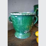 French Green Glazed Terracotta Planters (Set of 3) gallery detail image
