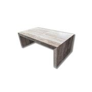 Waterfall Coffee Table - Veincut Silver Travertine | Natural Stone Co. gallery detail image