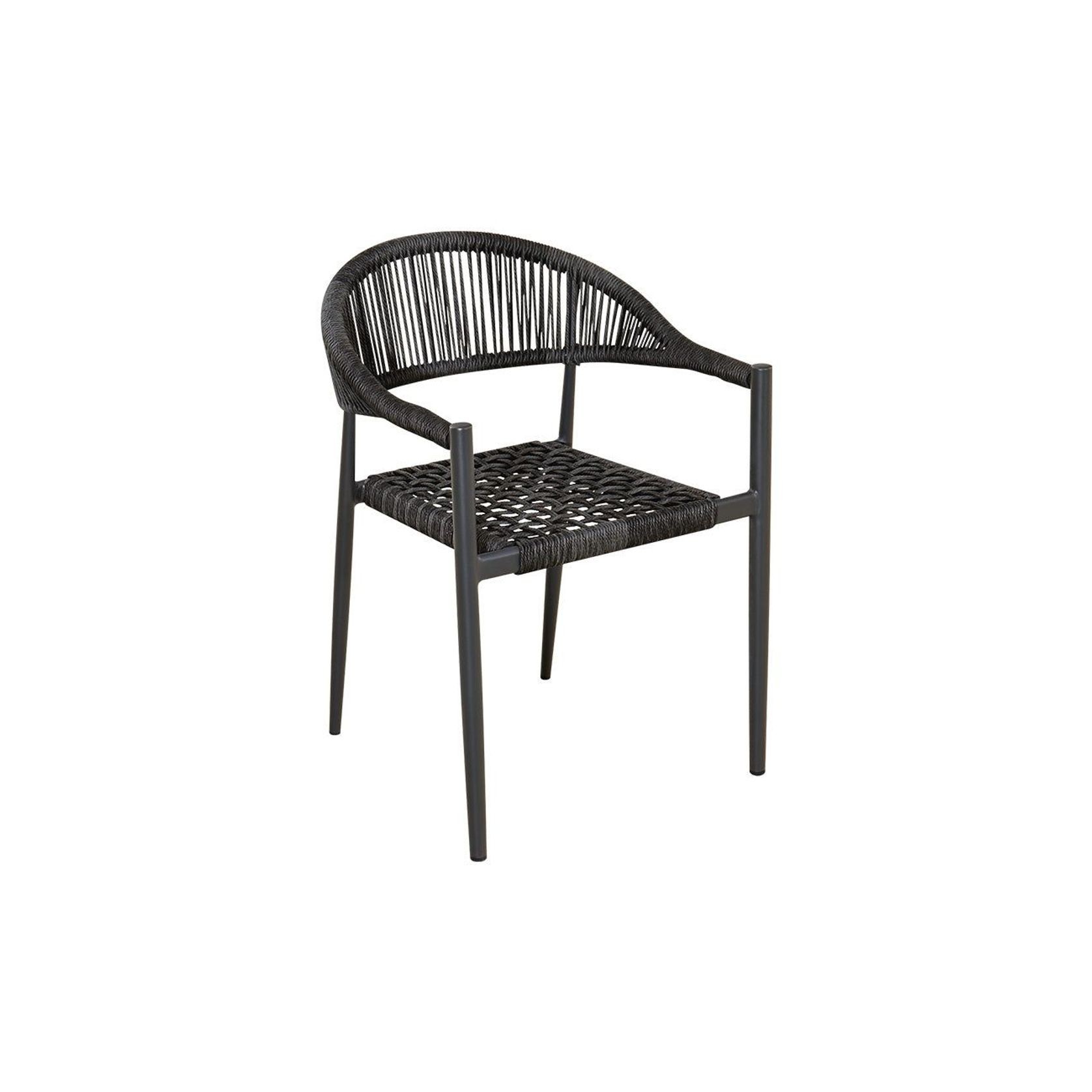 Magpie Aluminium And Rope Dining Chair gallery detail image