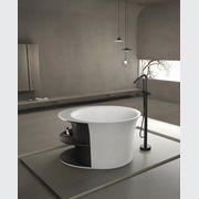 Josei Round Japanese Shelf Soak Tub - 1200mm - MGD01 gallery detail image