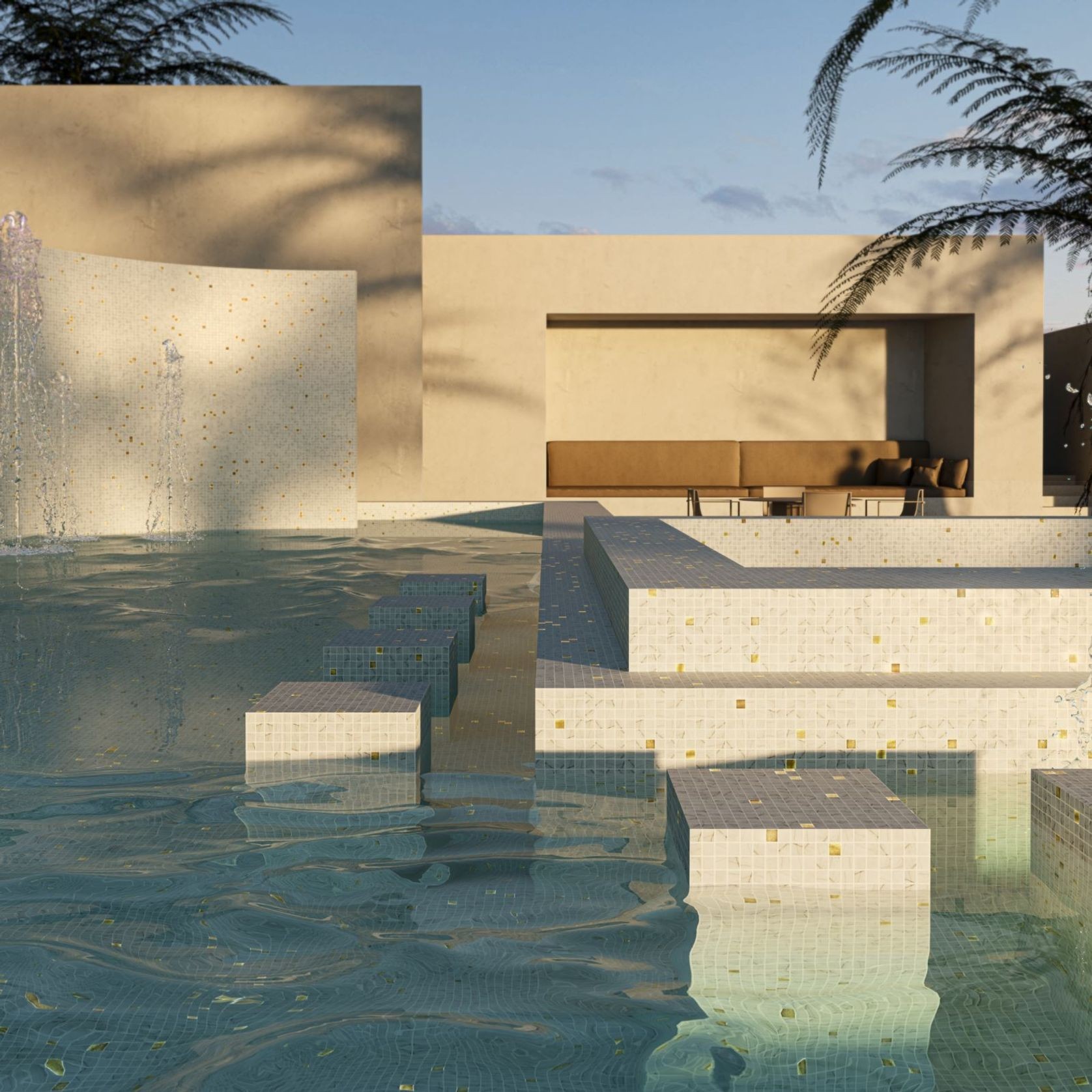 Carrara | Gold Mosaics Collection by Ezarri gallery detail image