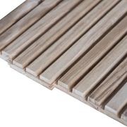 WOODFLEX Outdoor & Indoor Solid Hard Wood Slat Wall & Ceiling Cladding - Oak - 2700mm x 560mm gallery detail image