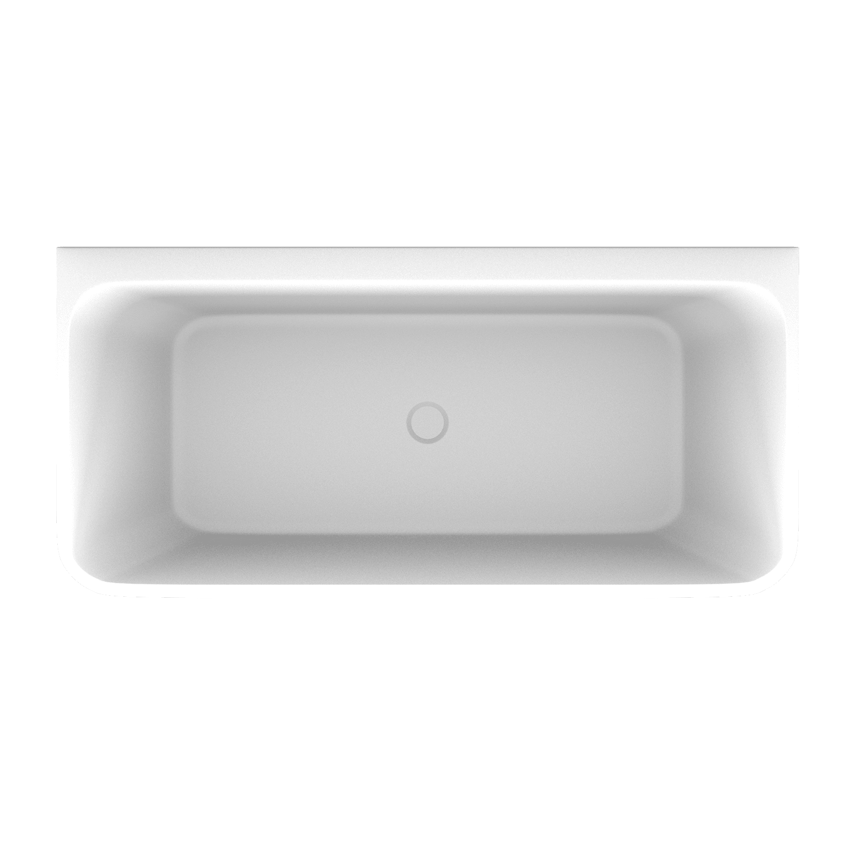 'The Smith' Bath 1700mm Back To Wall Matte White Acrylic gallery detail image