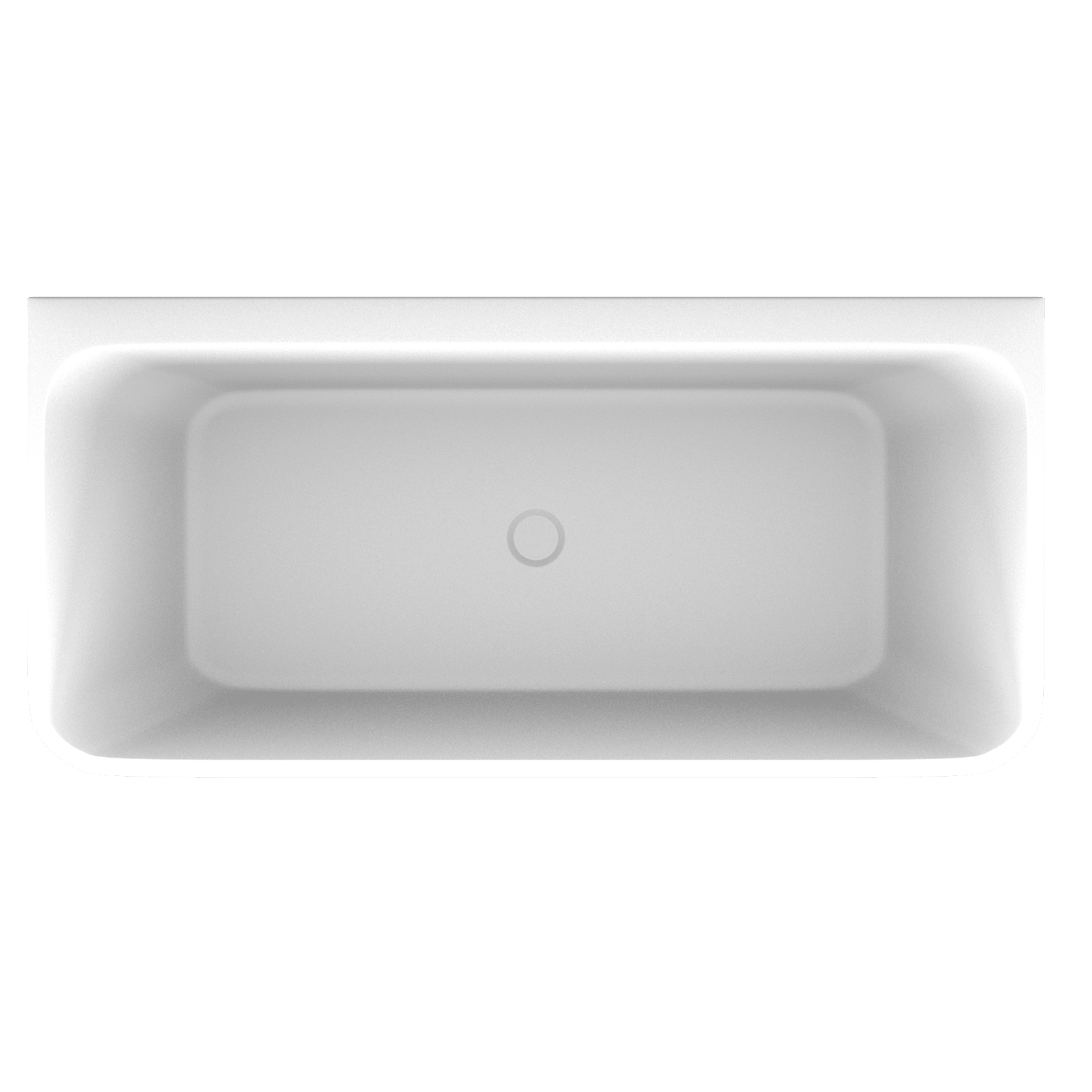 'The Smith' Bath 1700mm Back To Wall Matte White Acrylic gallery detail image