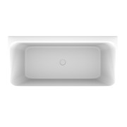 'The Smith' Bath 1700mm Back To Wall Matte White Acrylic gallery detail image