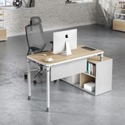 RAVEN SINGLE Workstation 160-180/100cm - Natural White gallery detail image