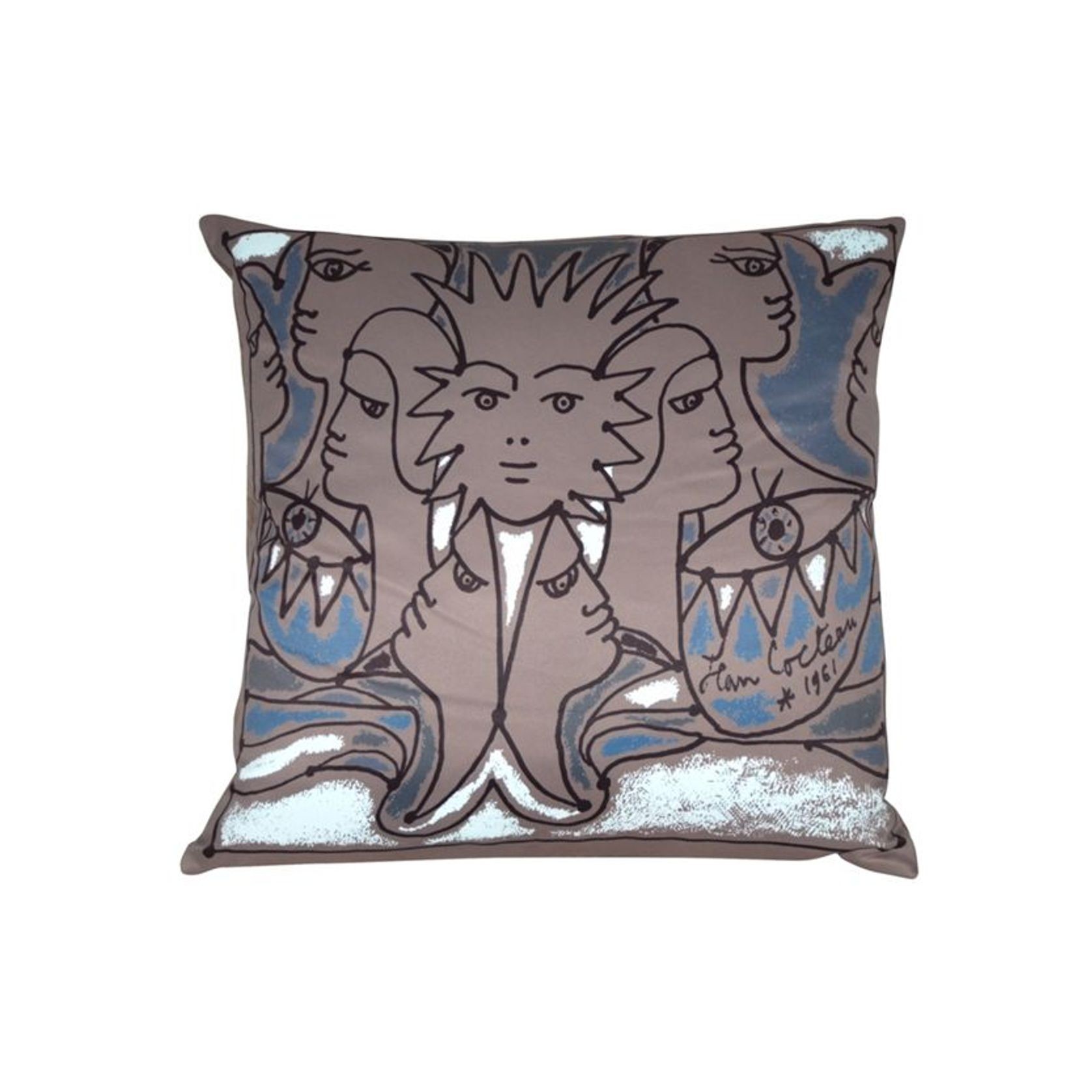 Multi Visages Jean Cocteau Cushion gallery detail image