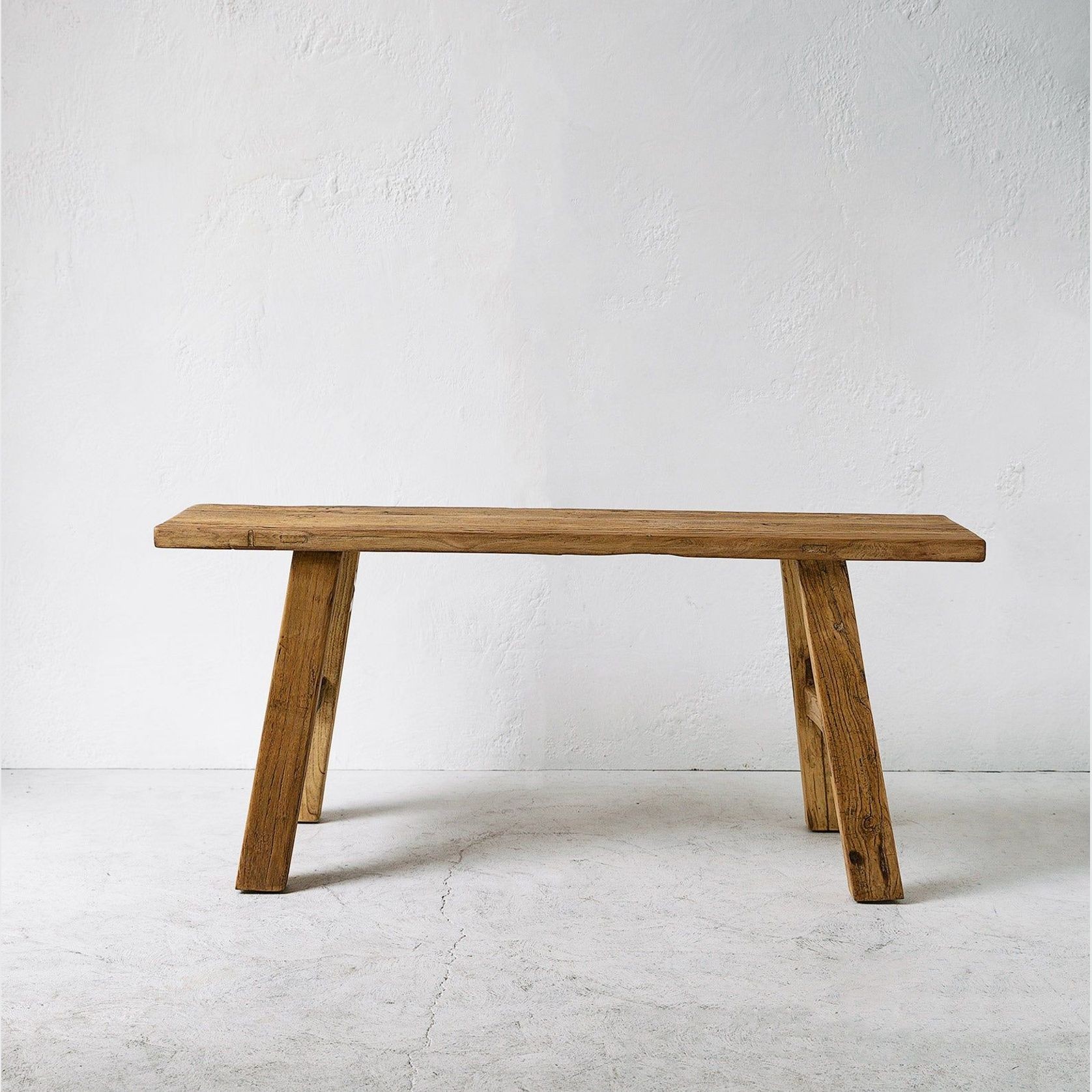 Elmwood Peasant Bench / Natural gallery detail image