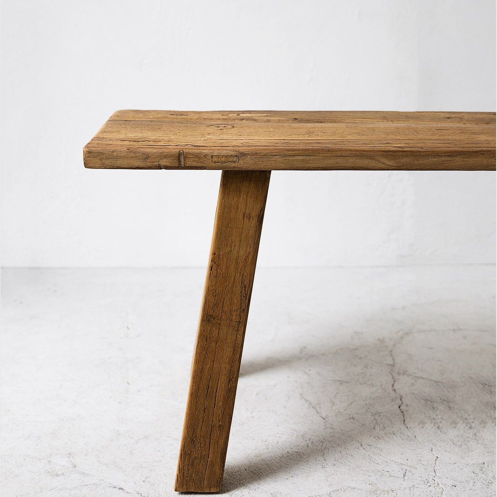 Elmwood Peasant Bench / Natural gallery detail image