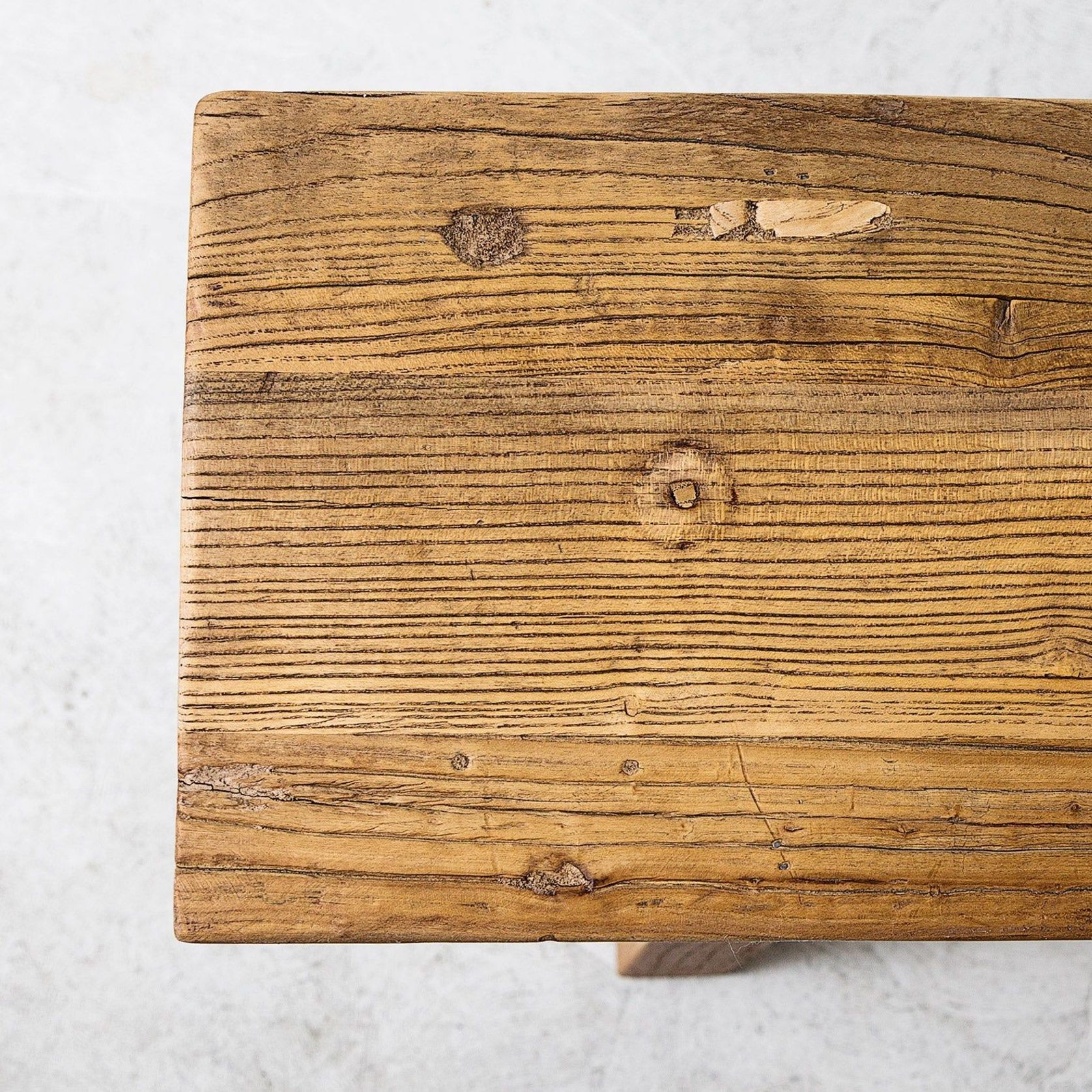 Elmwood Peasant Bench / Natural gallery detail image