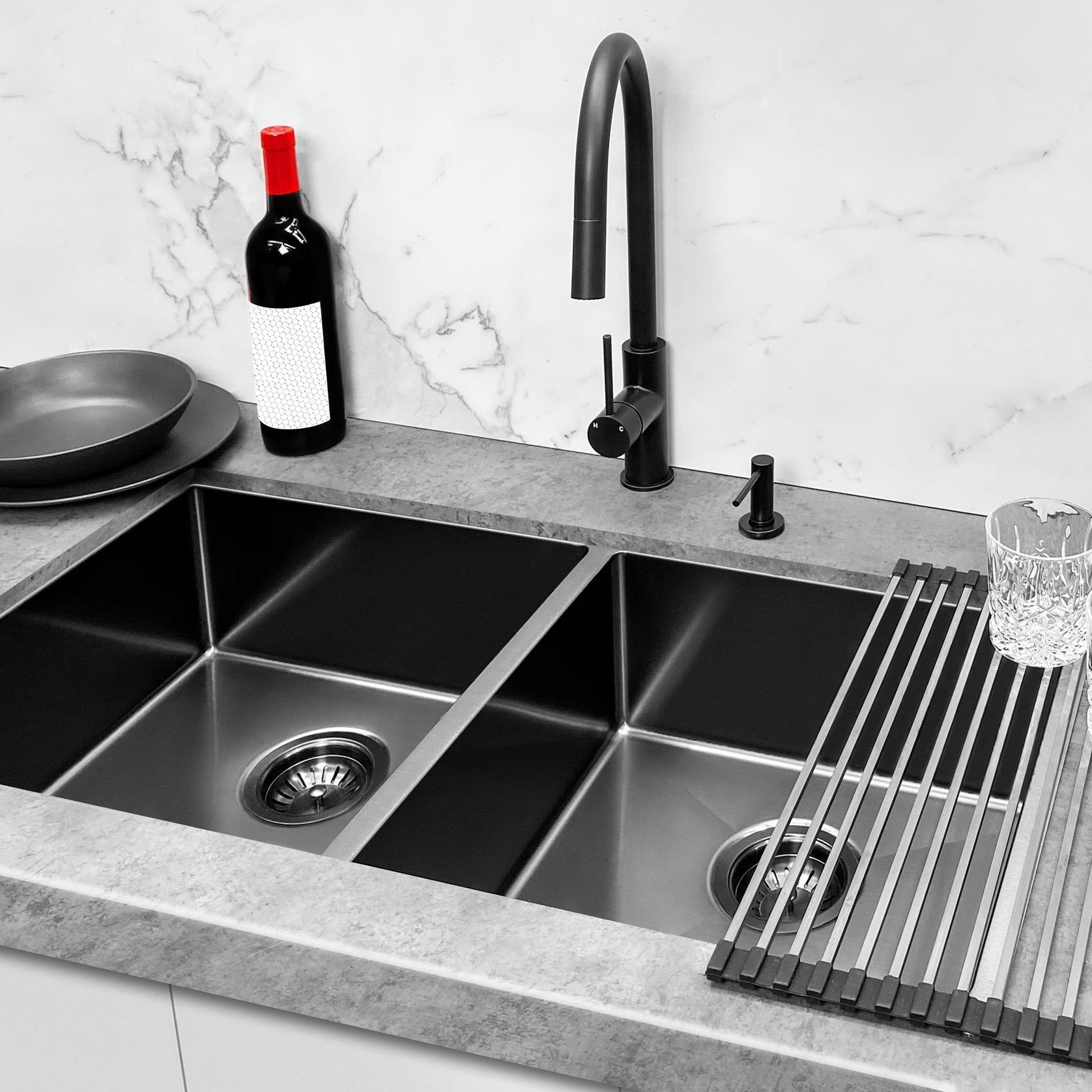 Lavello Stainless Steel rolling mat protector gallery detail image