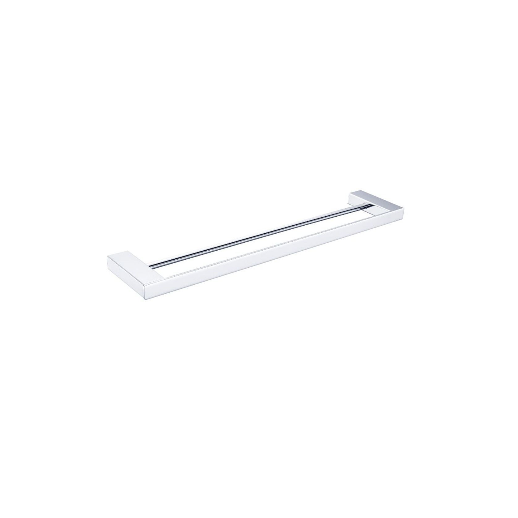 Celia Double Towel Rail 800mm Chrome gallery detail image