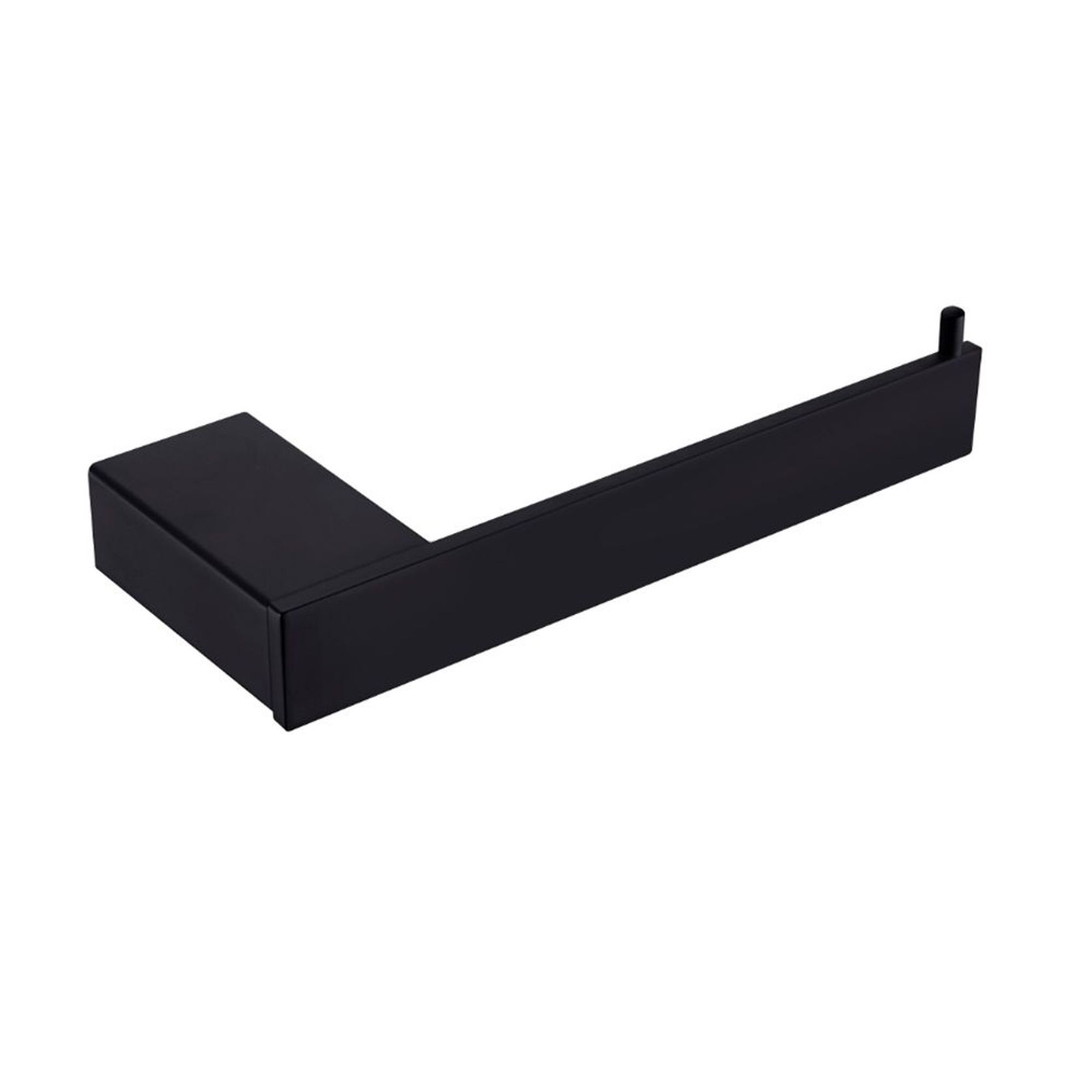 Celia Toilet Roll Holder Matte Black gallery detail image