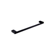Celia Single Towel Rail 800mm Matte Black gallery detail image