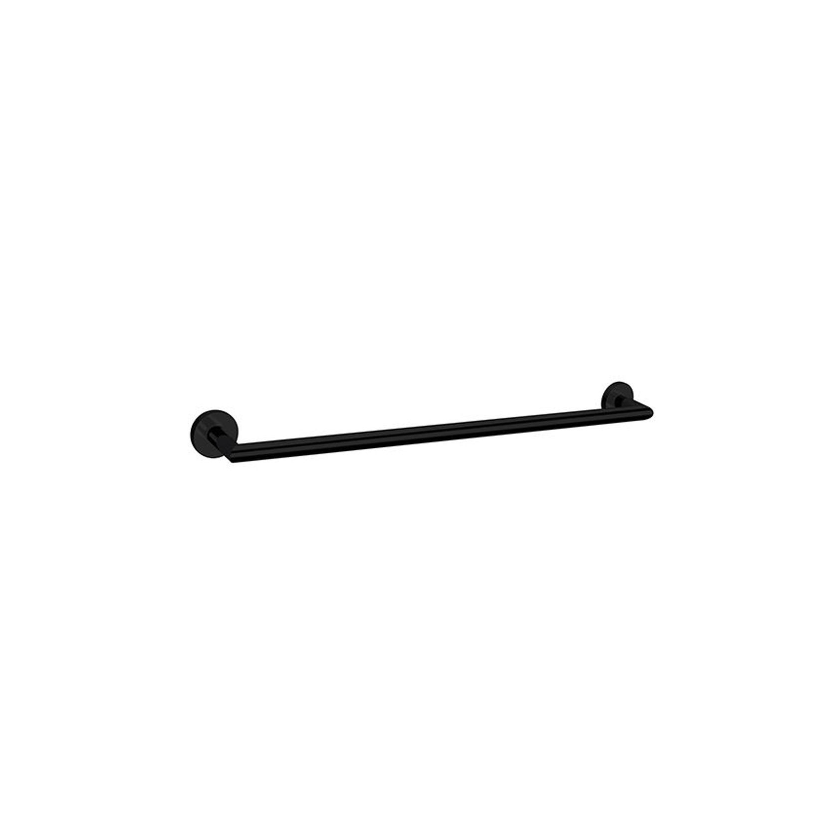 Dolce Single Towel Rail 700mm Matte Black gallery detail image
