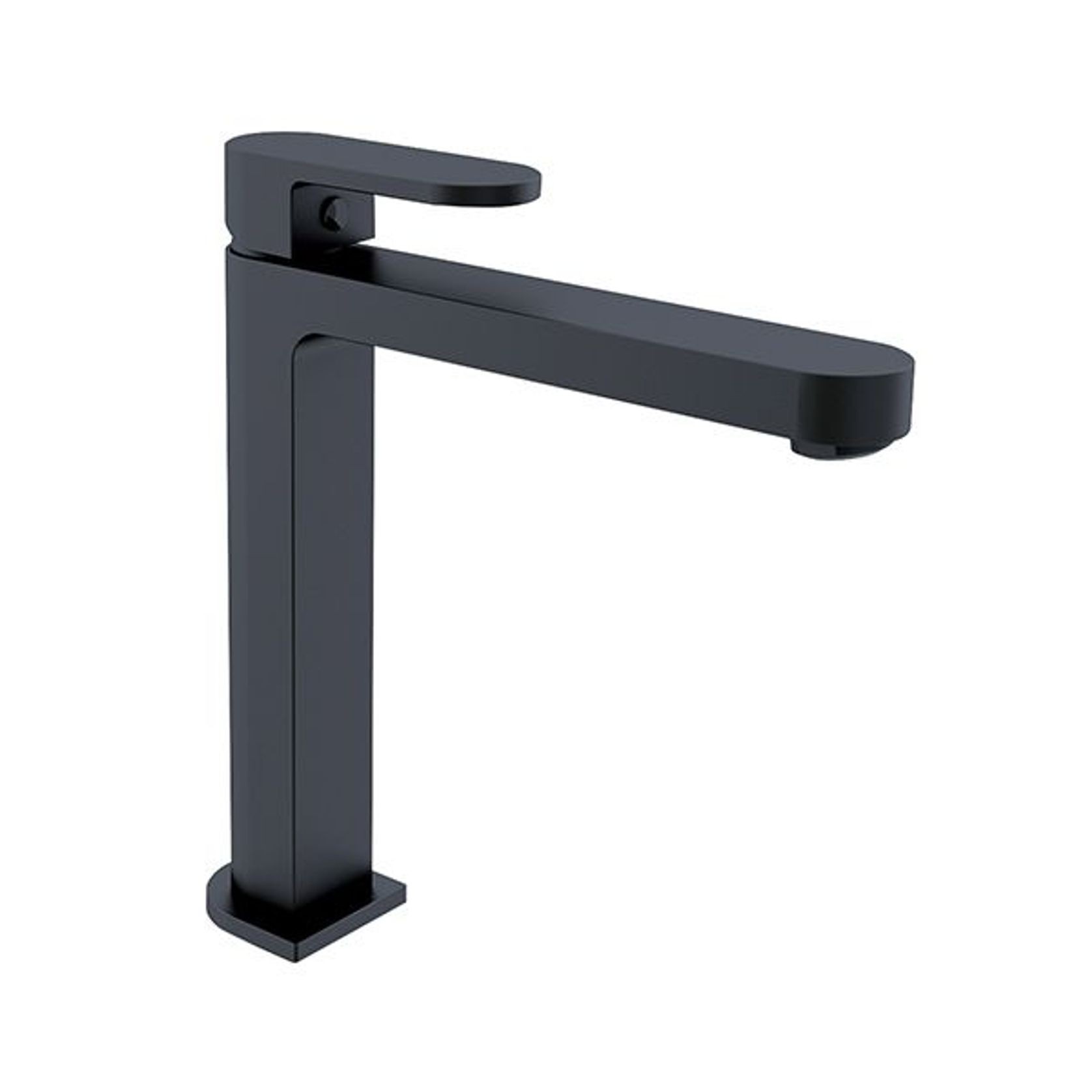 Ecco Tall Basin Mixer Matte Black gallery detail image