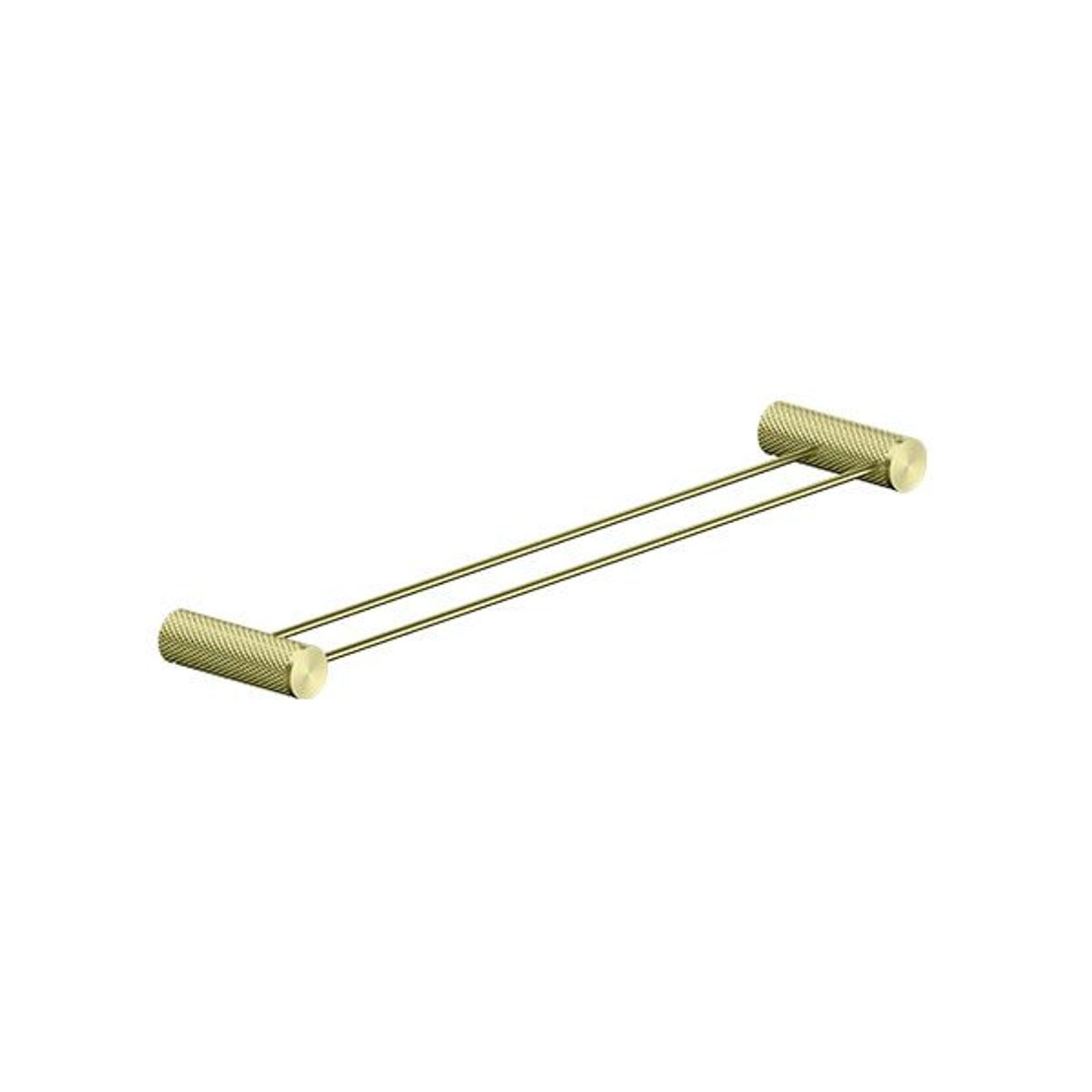 Opal Double Towel Rail 600mm Brushed Gold gallery detail image