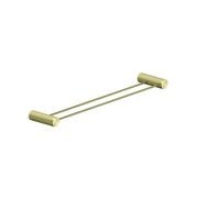 Opal Double Towel Rail 600mm Brushed Gold gallery detail image