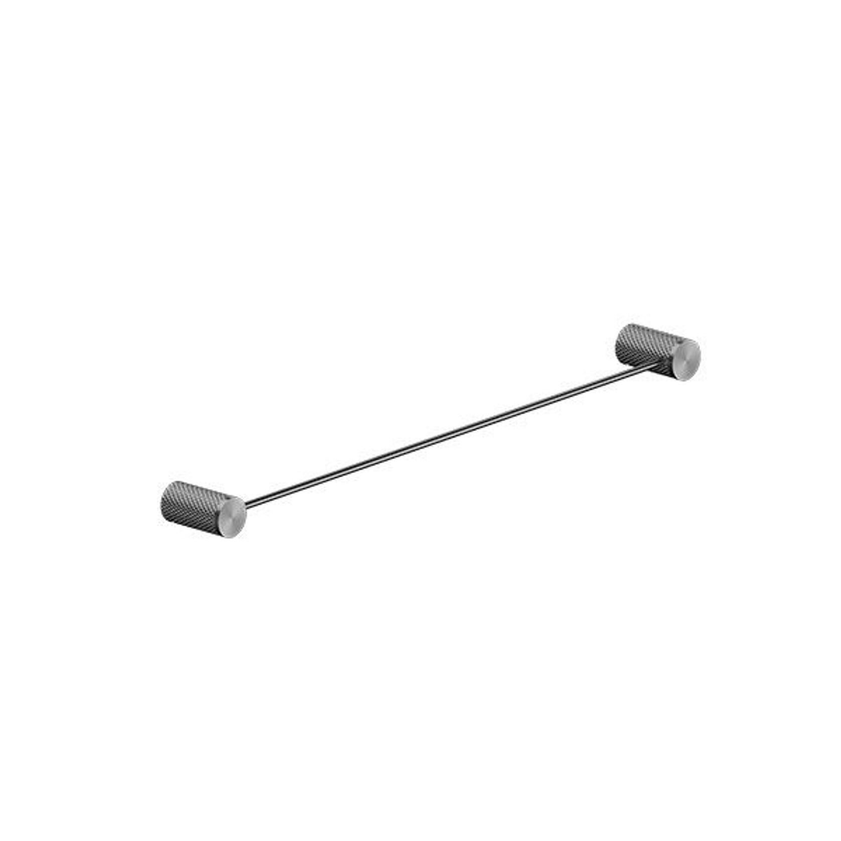 Opal Single Towel Rail 600mm Graphite gallery detail image