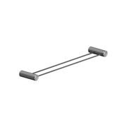 Opal Double Towel Rail 600mm Graphite gallery detail image