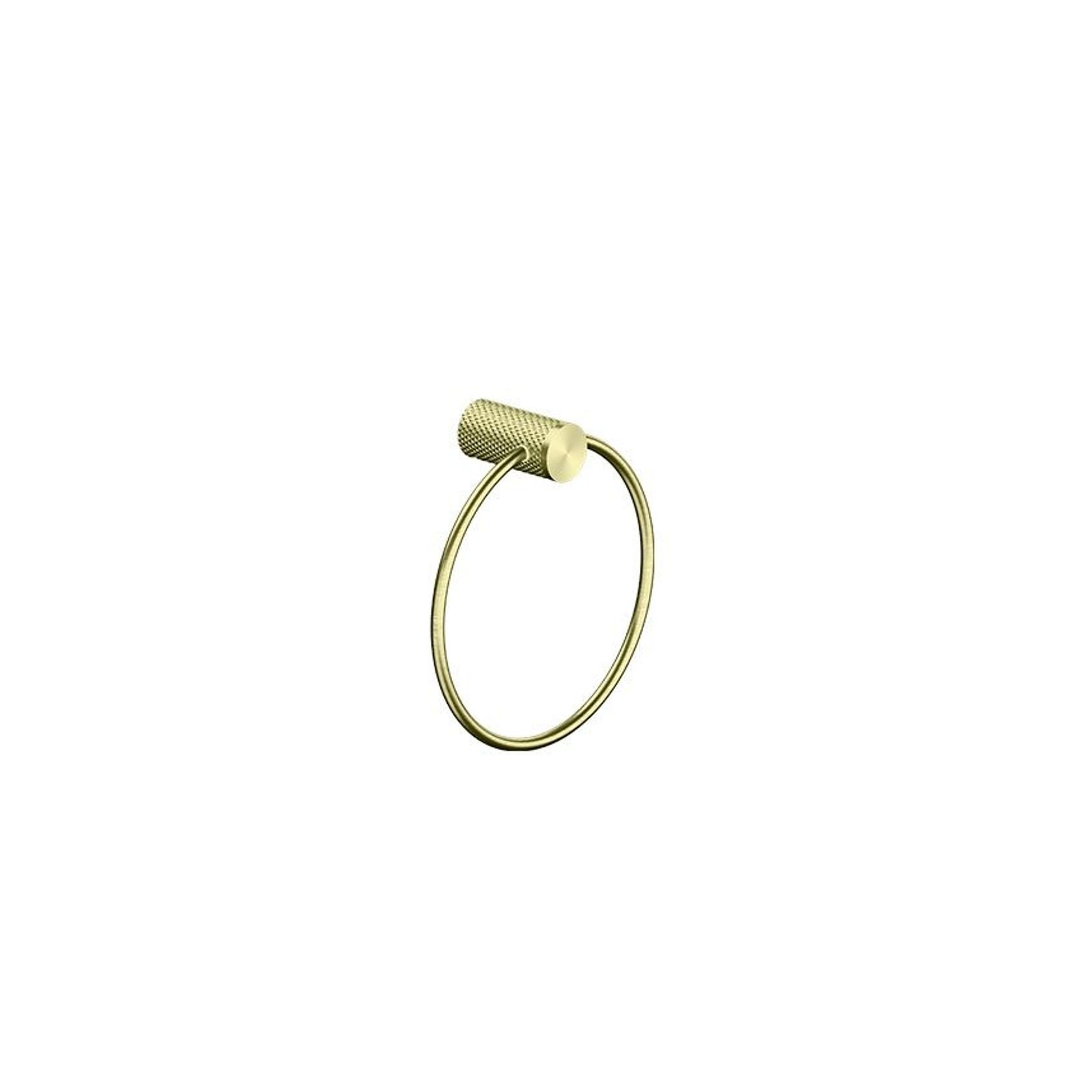 Opal Towel Ring Brushed Gold gallery detail image
