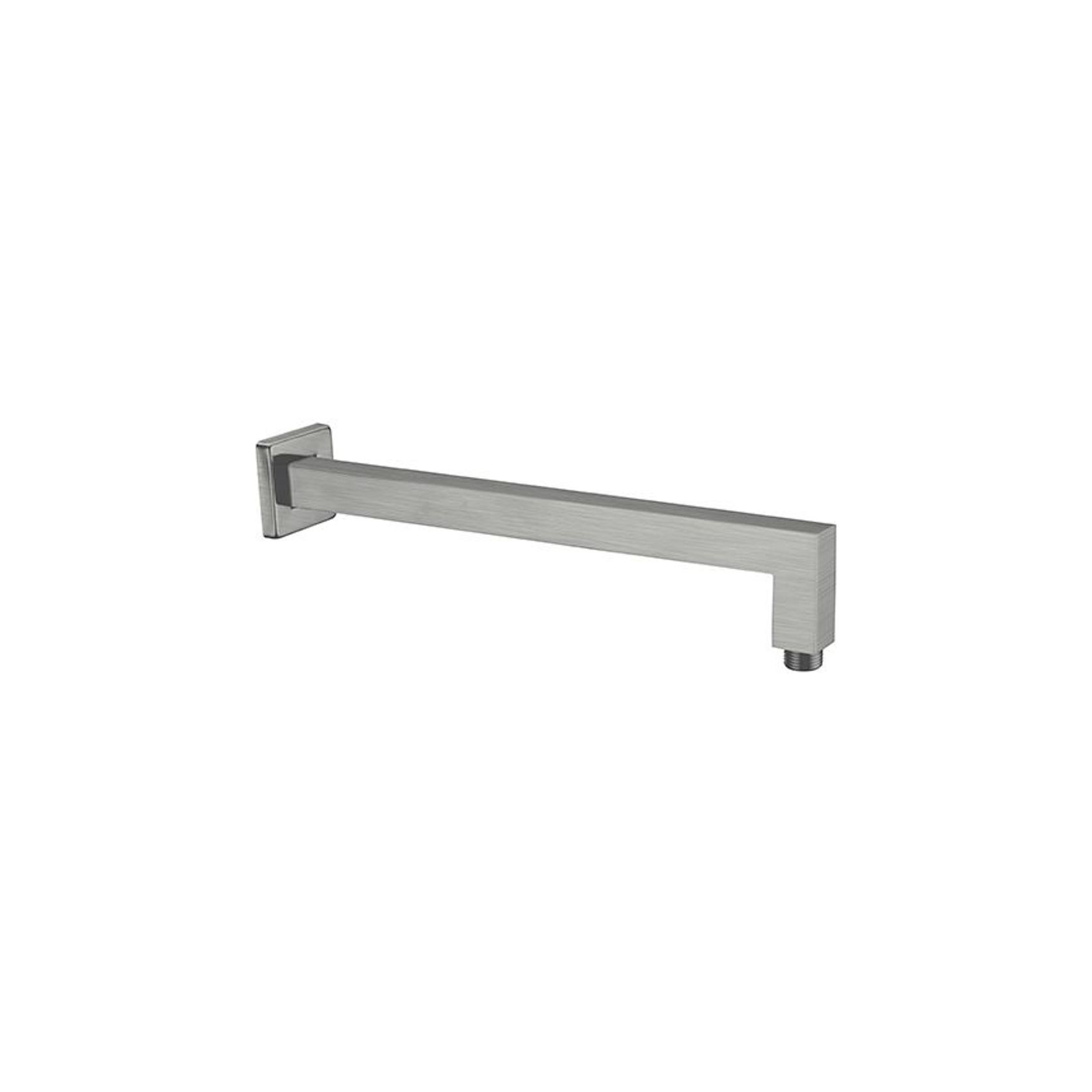 Square Shower Arm Gun Metal gallery detail image