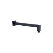Square Shower Arm Matte Black gallery detail image