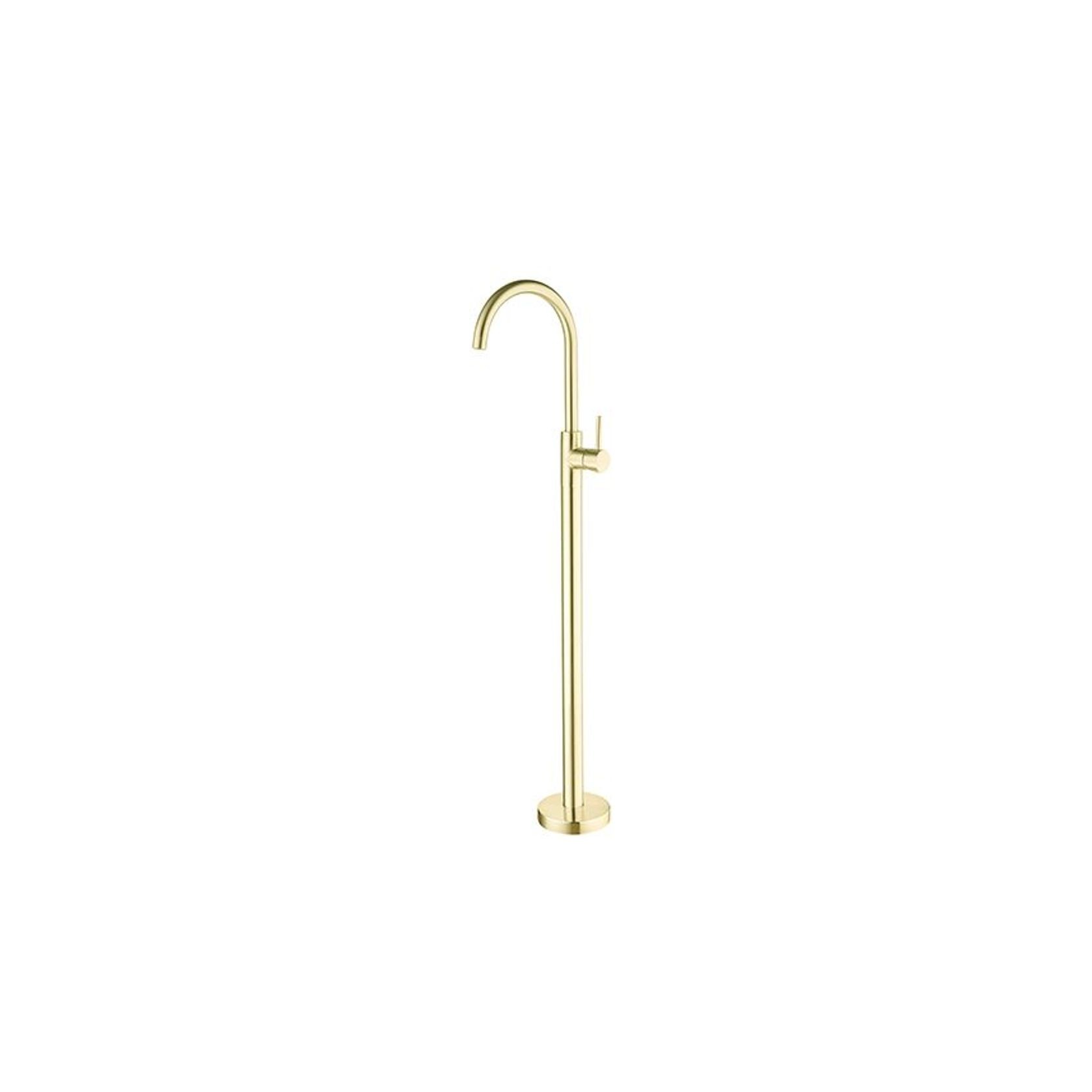 Mecca Freestanding Bath Mixer Brushed Gold gallery detail image