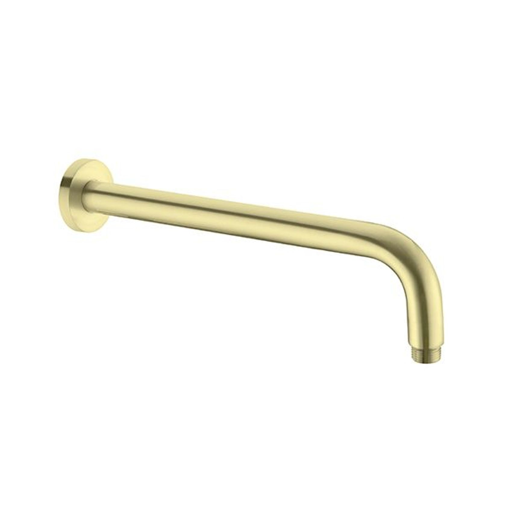 Round Shower Arm 500mm Length Brushed Gold gallery detail image