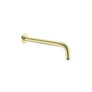 Round Shower Arm 330mm Length Brushed Gold gallery detail image