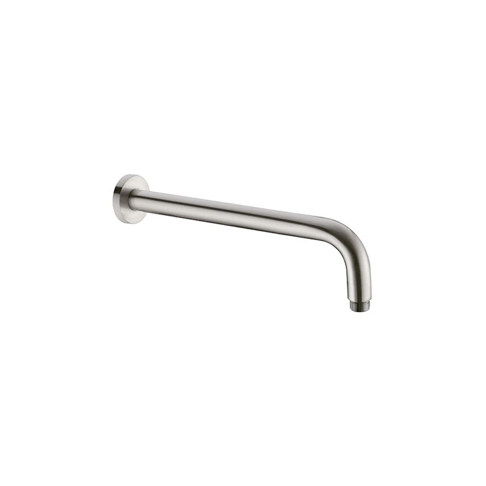 Round Shower Arm 500mm Length Brushed Nickel gallery detail image