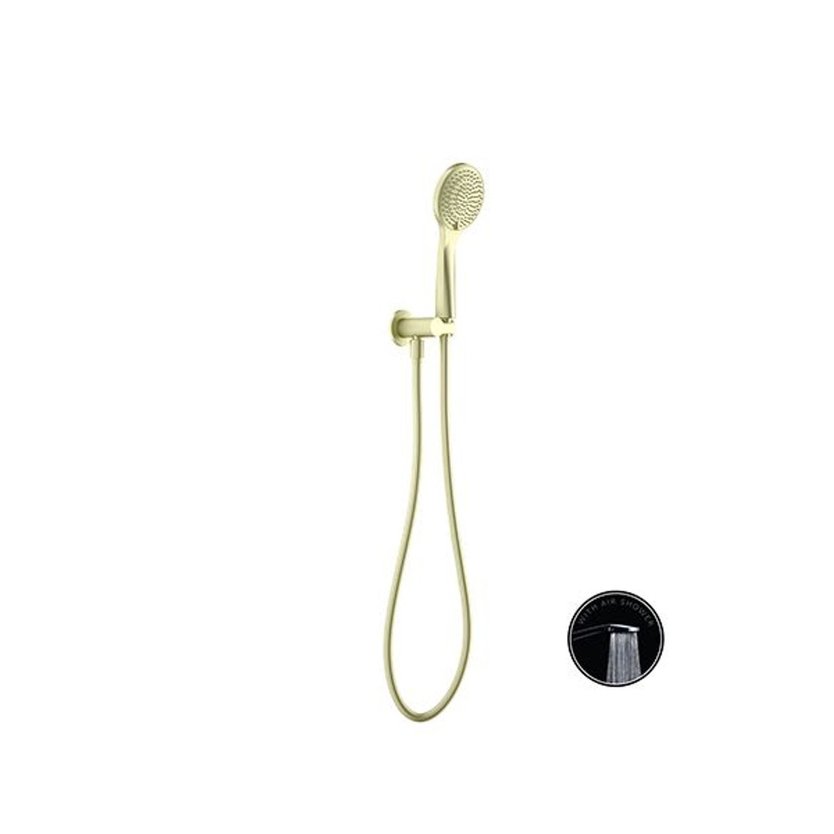 Opal Shower On Bracket With Air Shower Brushed Gold gallery detail image